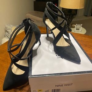 Nine West Black Microsuede Stiletto